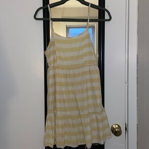 Altar’d State white and yellow striped dress
